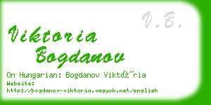 viktoria bogdanov business card